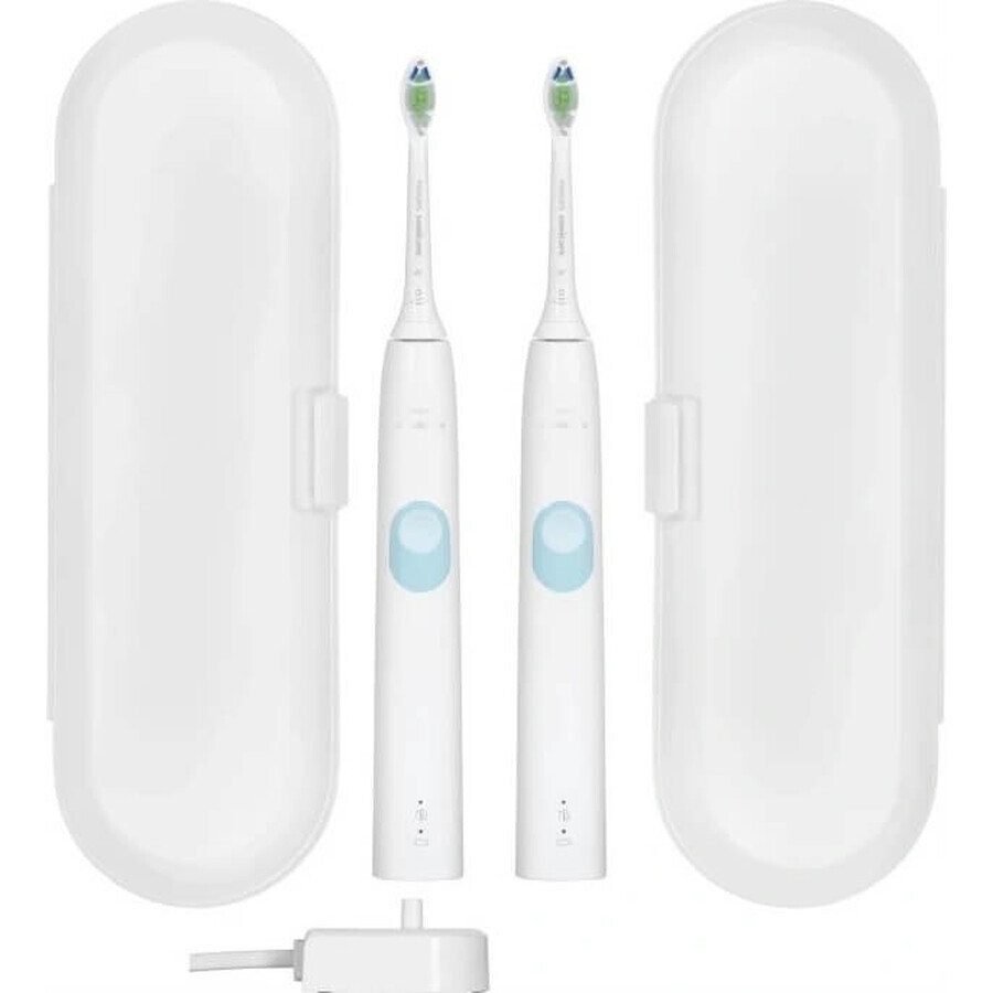 Philips Sonicare 4300 HX6807/35 1+1 1×1 set, sonische tandenborstel 2 stuks