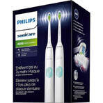 Philips Sonicare 4300 HX6807/35 1+1 1×1 set, sonische tandenborstel 2 stuks