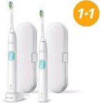 Philips Sonicare 4300 HX6807/35 1+1 1×1 set, sonische tandenborstel 2 stuks