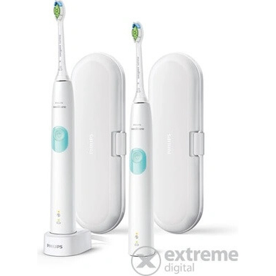 Philips Sonicare 4300 HX6807/35 1+1 1×1 set, sonische tandenborstel 2 stuks