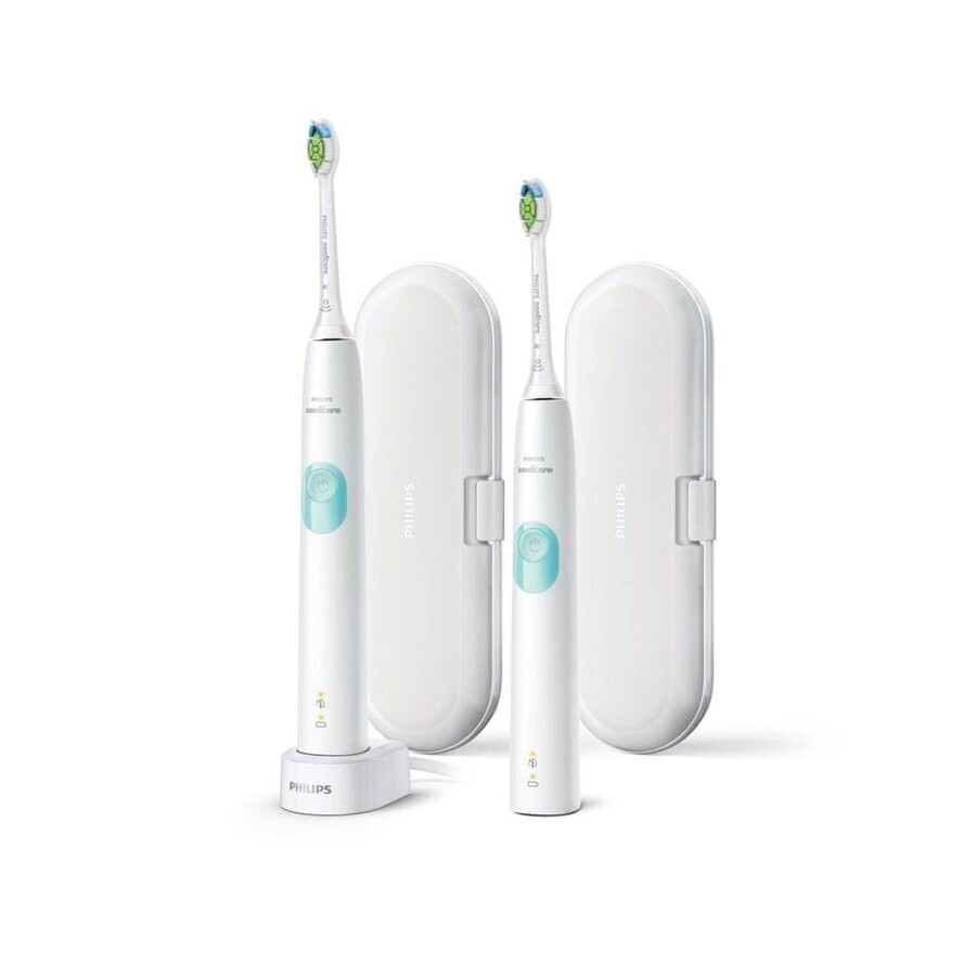 Philips Sonicare 4300 HX6807/35 1+1 1×1 set, sonische tandenborstel 2 stuks