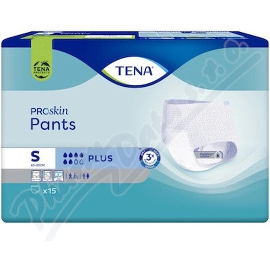 TENA Pants Plus S 1×15 pcs TENA Pants Plus S 1×15 pcs, absorbent briefs