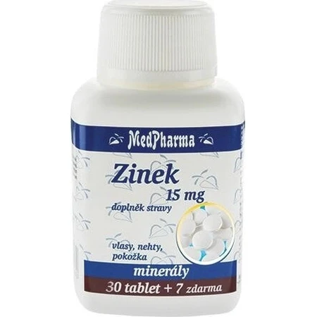 MedPharma ZINOC 15 mg 1×37 tbl, cynk: ceny i cechy