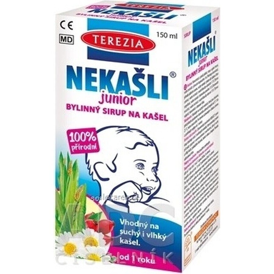 TEREZIA NEKAŠLI JUNIOR herbal cough syrup 1×150 ml, syrup