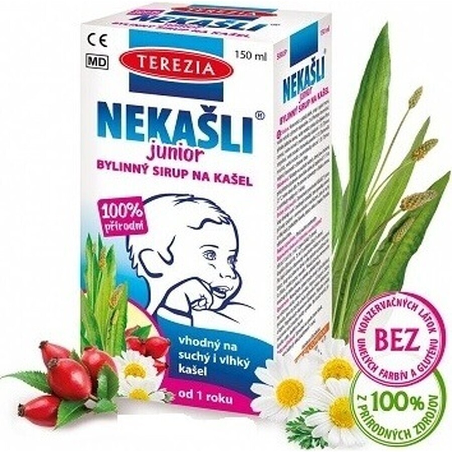 TEREZIA NEKAŠLI JUNIOR herbal cough syrup 1×150 ml, syrup