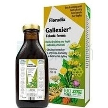 SALUS Floradix Gallexier 1×250 ml, formă lichidă