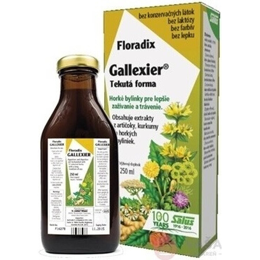 SALUS Floradix Gallexier 1×250 ml, formă lichidă