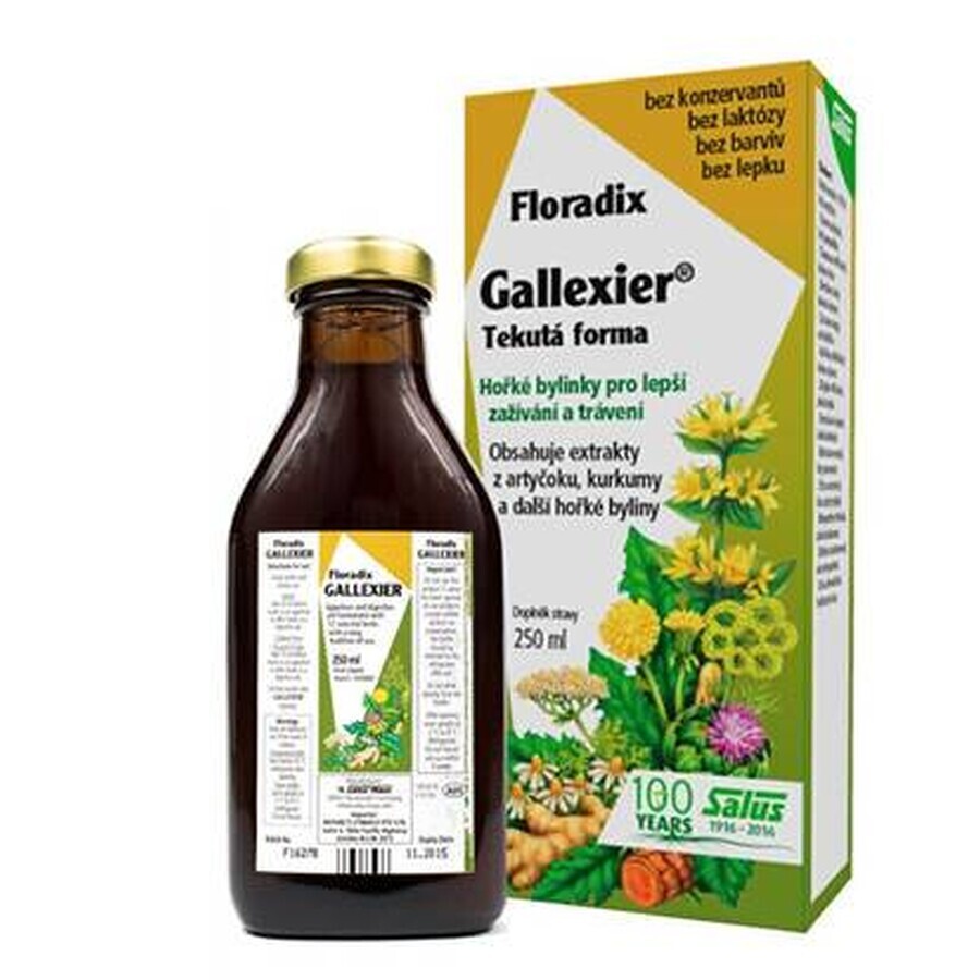 SALUS Floradix Gallexier 1×250 ml, formă lichidă