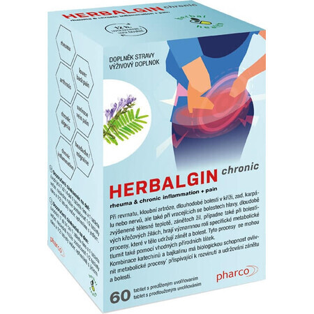 HERBALGIN chronic 1×60 tbl, voedingssupplement voor mensen met langdurige ontstekingen in het lichaam