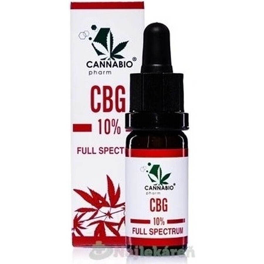 CANNABIOpharm CBG 10% VOLLEDIG SPECTRUM 1×10 ml, CBG olie