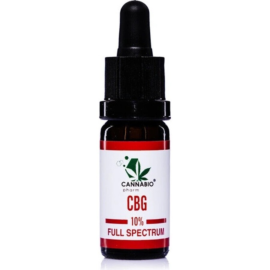 CANNABIOpharm CBG 10% VOLLEDIG SPECTRUM 1×10 ml, CBG olie