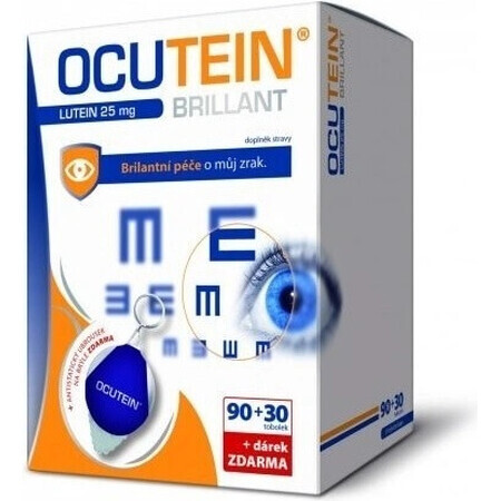 OCUTEIN BRILLANT Lutein 25 mg - DA VINCI 1×1 set, complément alimentaire 120 cps + cadeau