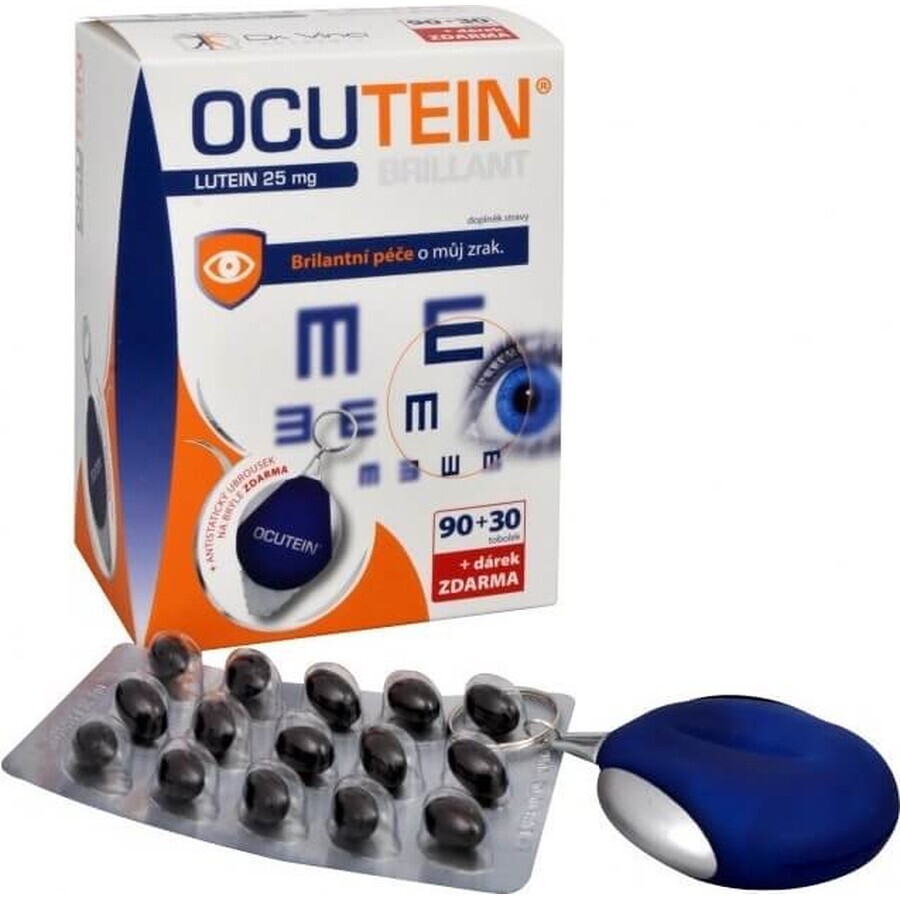 OCUTEIN BRILLANT Lutein 25 mg - DA VINCI 1×1 set, complément alimentaire 120 cps + cadeau