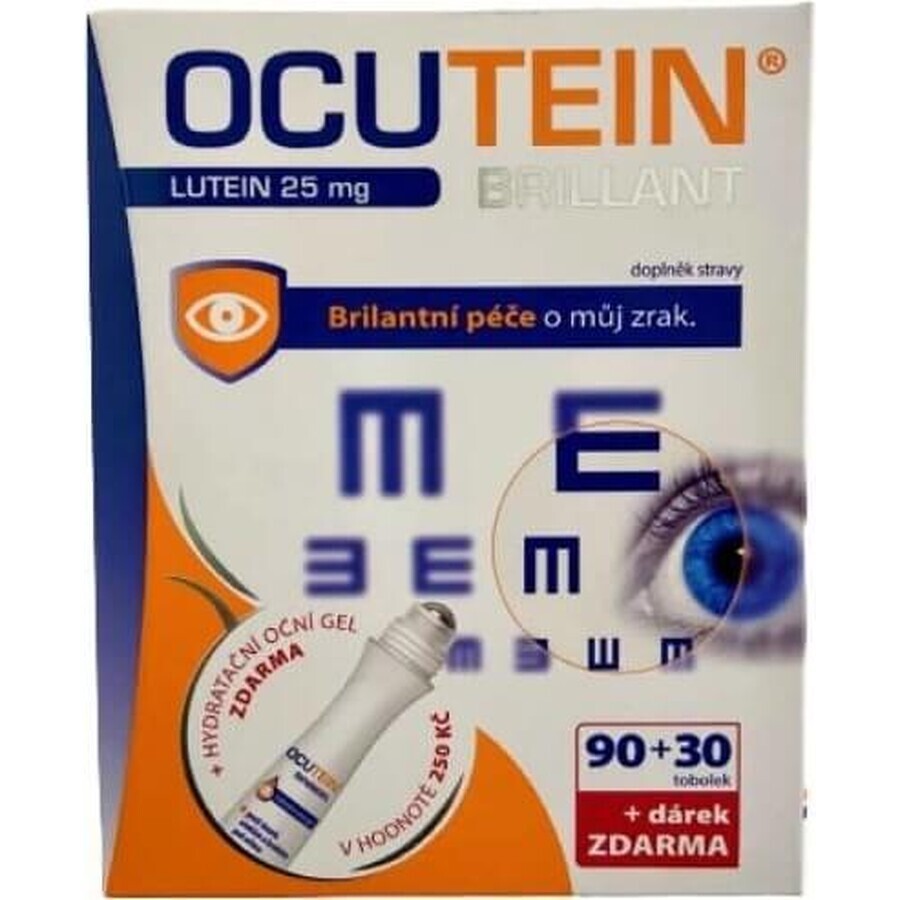 OCUTEIN BRILLANT Lutein 25 mg - DA VINCI 1×1 set, complément alimentaire 120 cps + cadeau