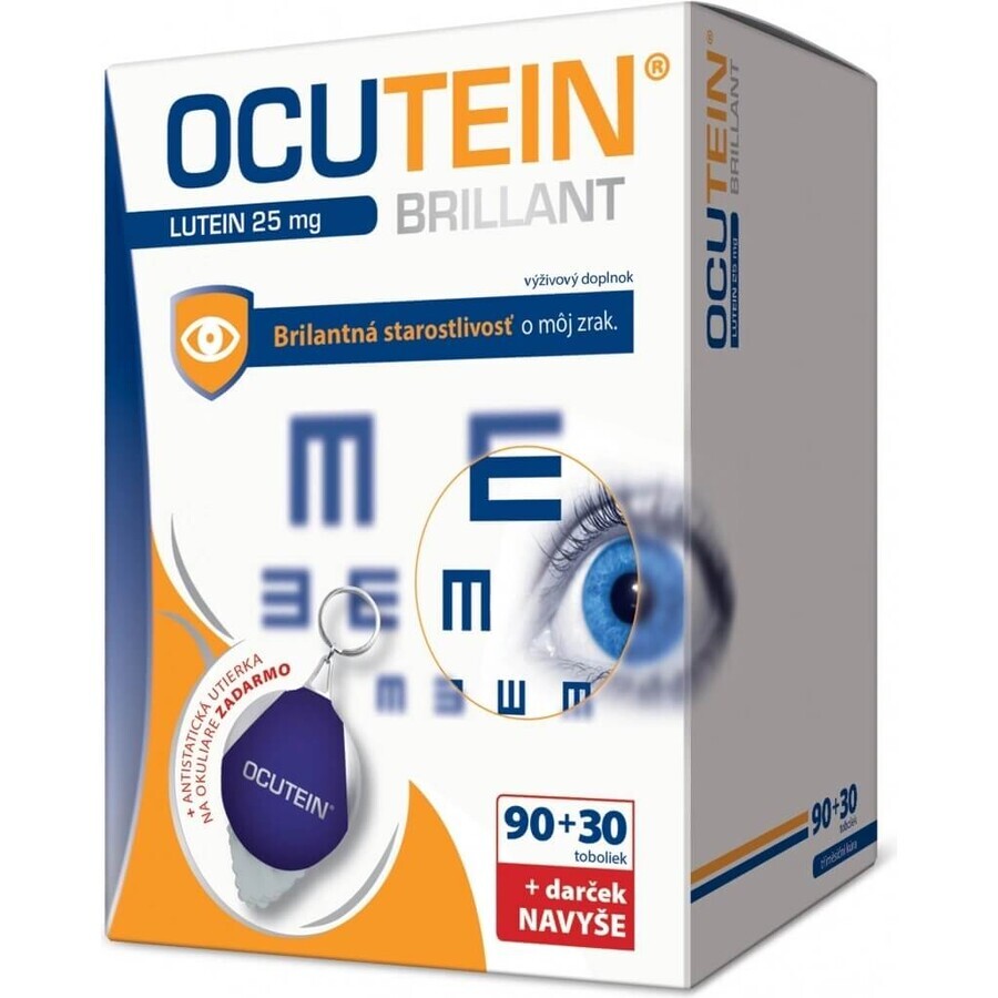 OCUTEIN BRILLANT Lutein 25 mg - DA VINCI 1×1 set, complément alimentaire 120 cps + cadeau