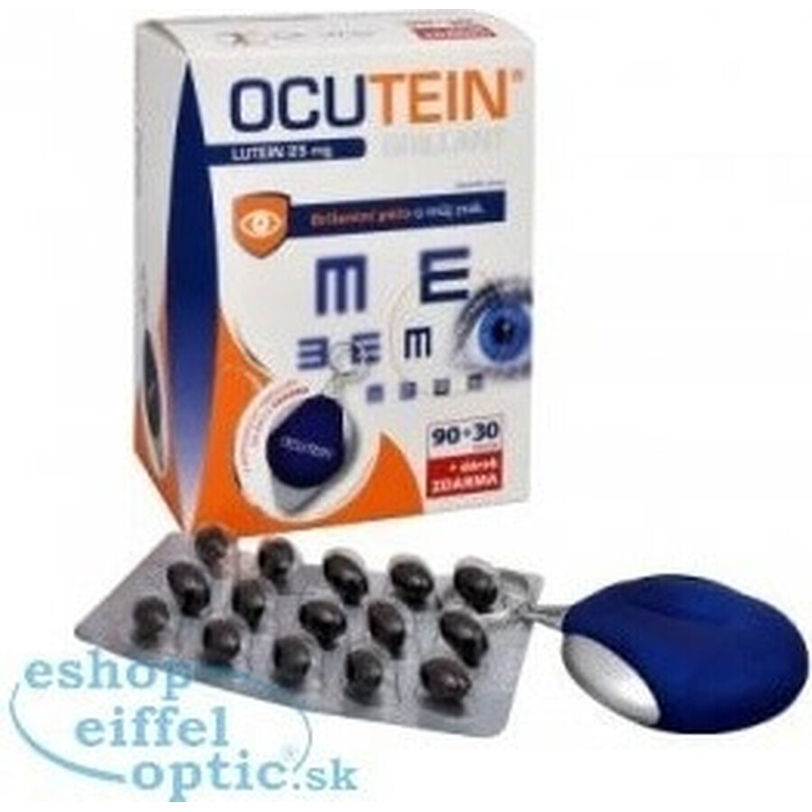 OCUTEIN BRILLANT Lutein 25 mg - DA VINCI 1×1 set, complément alimentaire 120 cps + cadeau