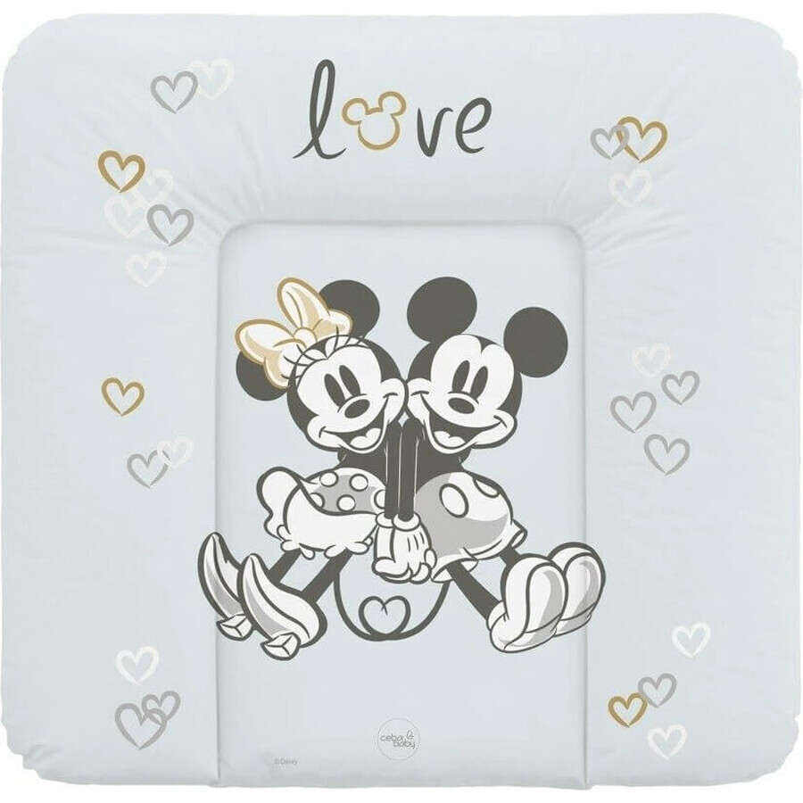 CEBA Disney Minnie & Mickey Zachte vervangingsmat voor commode (75x72) Disney Minnie & Mickey Grijs 1×1 stuk