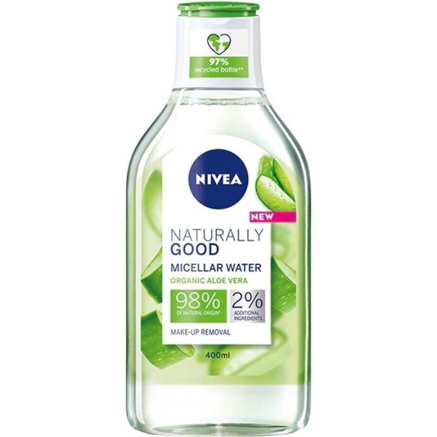 NIVEA Apă micelară Naturally Good 1×400 ml, apă micelară