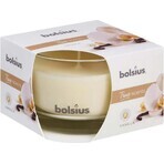 Bolsius Aromatic 2.0 Glazen Fles 80x50mm Vanille, geurkaars 1×1 st, geurkaars