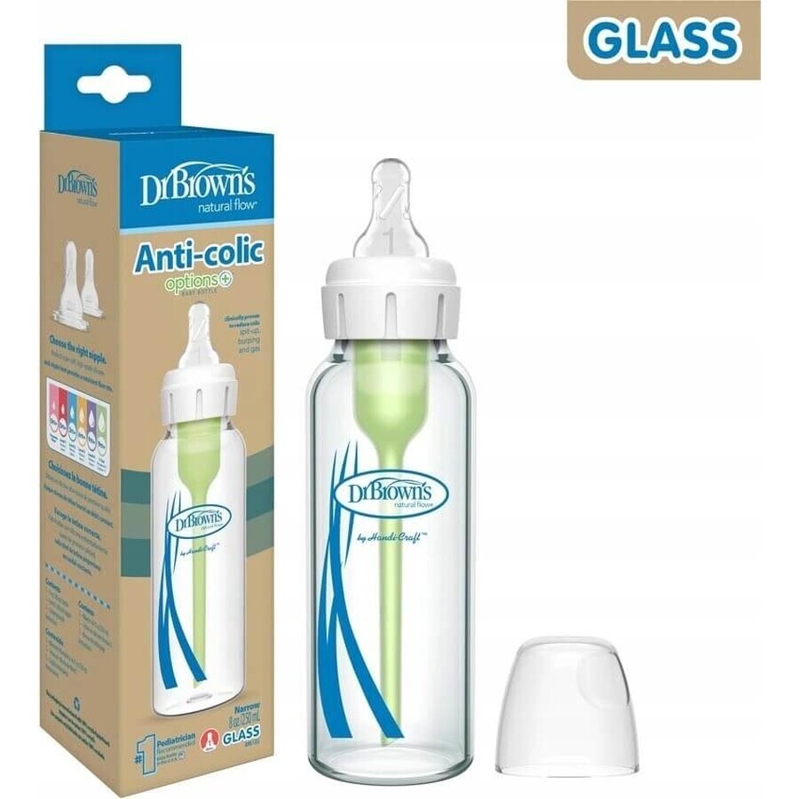 Biberon Dr. Browns GLASS, 250ml 1×1 pc, biberon 250 ml