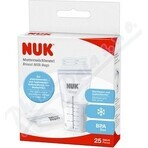 NUK breast milk bags 1×25 pcs, milk bags