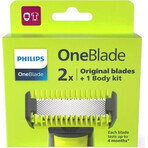 Philips OneBlade QP624/50 Lame de schimb 360 pentru față și corp + pieptăn pentru corp și atașament pentru părțile intime 1×1 buc, lame de schimb