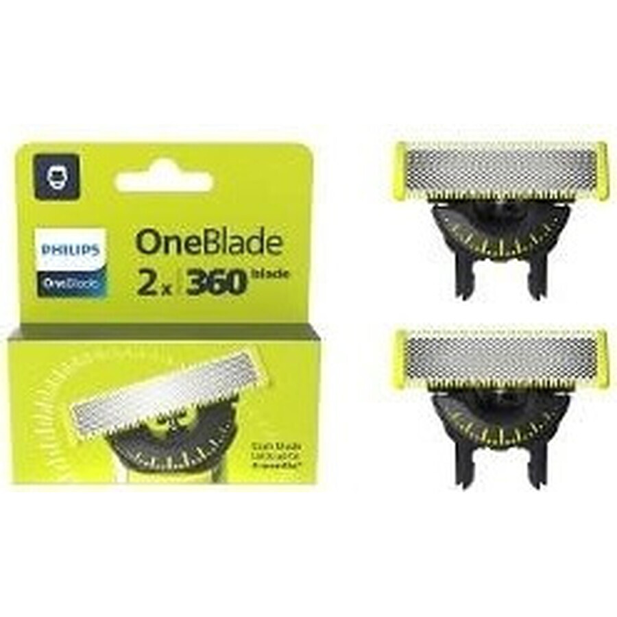 Philips OneBlade QP624/50 Lame de schimb 360 pentru față și corp + pieptăn pentru corp și atașament pentru părțile intime 1×1 buc, lame de schimb