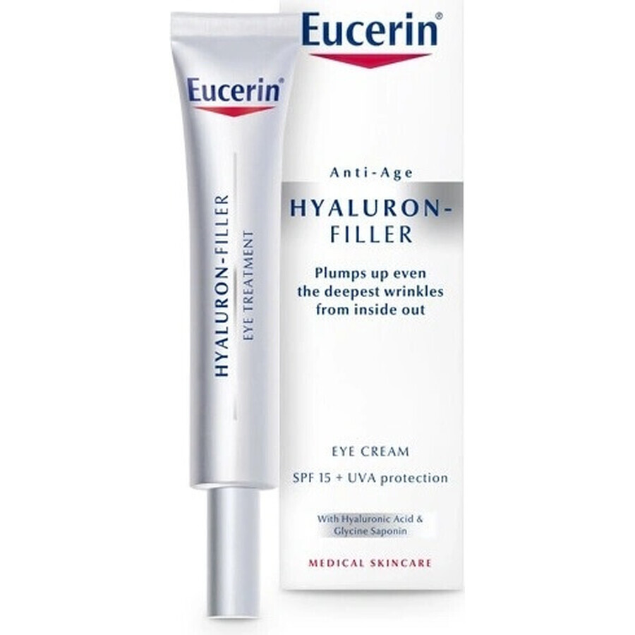 Eucerin HYALURON-FILLER crème anti-rides pour les yeux 1×15 ml, crème