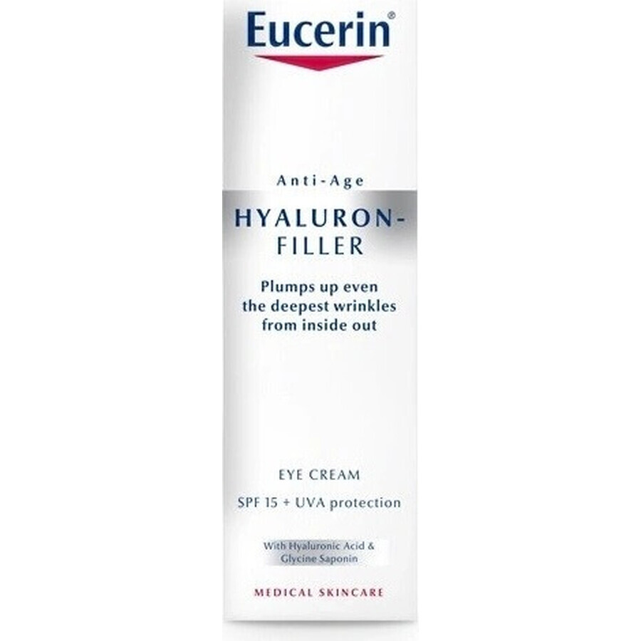 Eucerin HYALURON-FILLER crème anti-rides pour les yeux 1×15 ml, crème