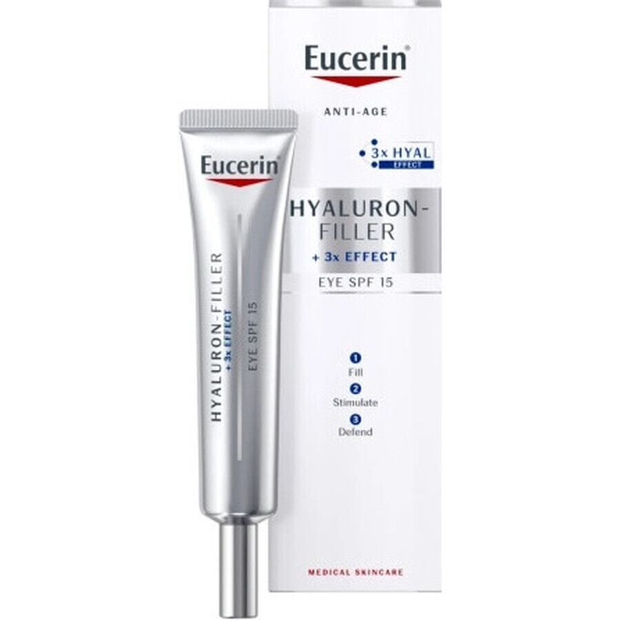 Eucerin HYALURON-FILLER crème anti-rides pour les yeux 1×15 ml, crème