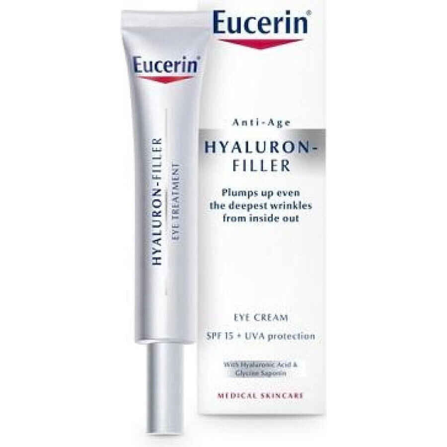 Eucerin HYALURON-FILLER crème anti-rides pour les yeux 1×15 ml, crème