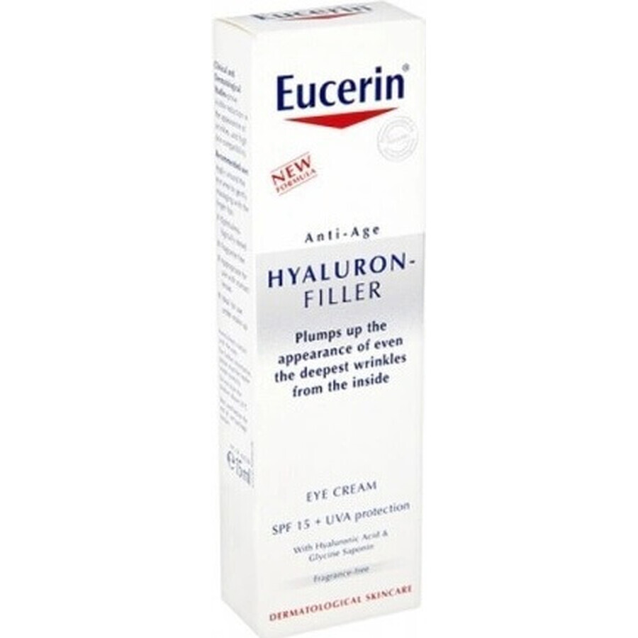 Eucerin HYALURON-FILLER crème anti-rides pour les yeux 1×15 ml, crème