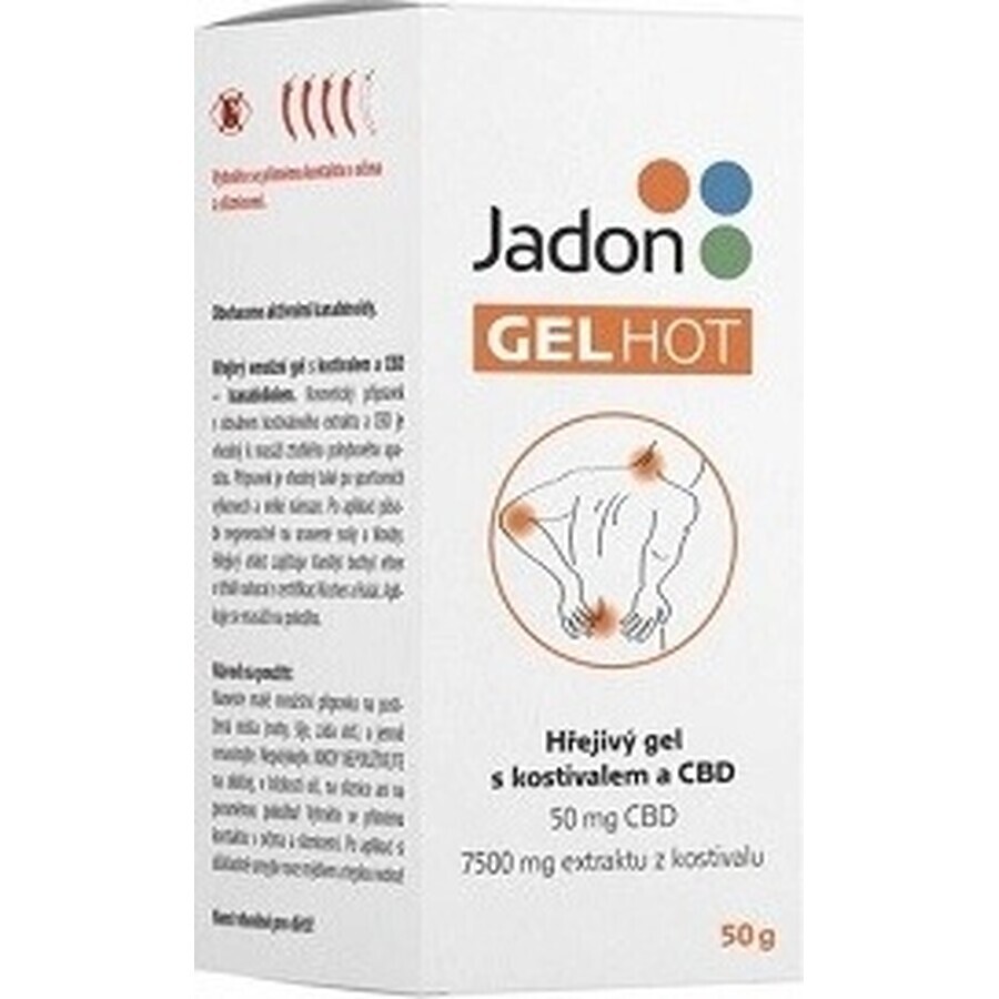 Jadon HOT GEL verwarmende gel met CBD 1x50 g