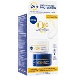 NIVEA Q10 POWER DUO Verstevigende Dag- en Nachtcrème 2×50 ml, Verstevigende Crème