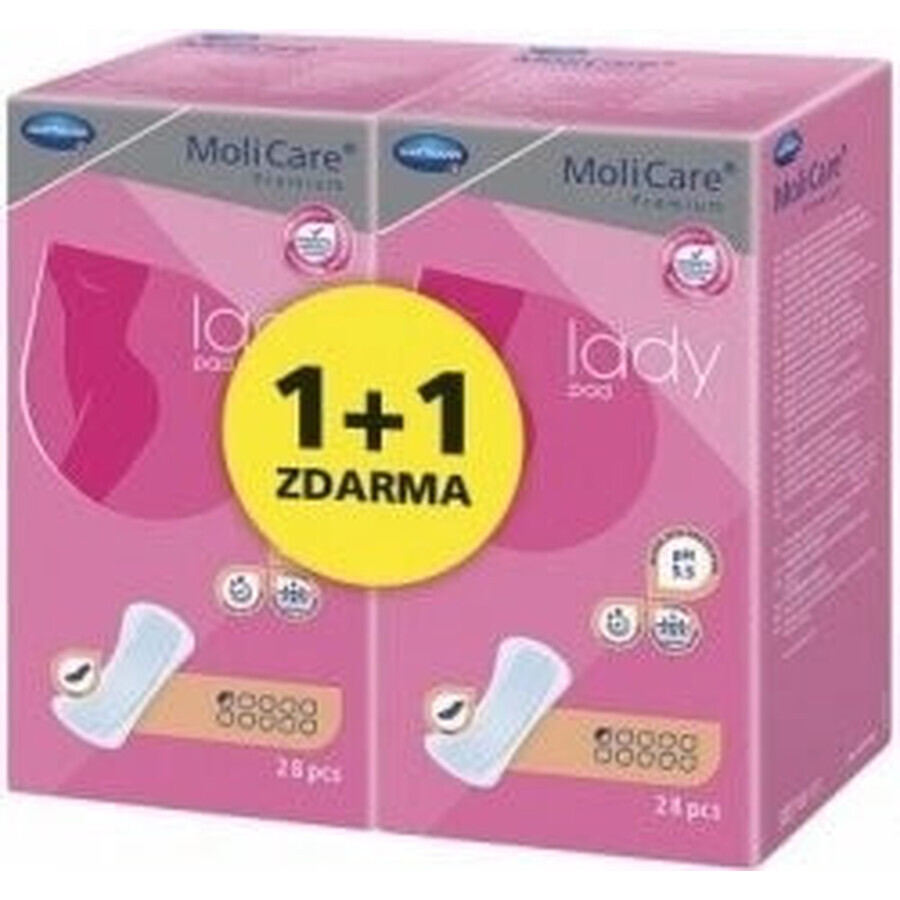 MoliCare Women's Premium 0.5 gouttes 1×28 pcs, serviettes pour incontinence