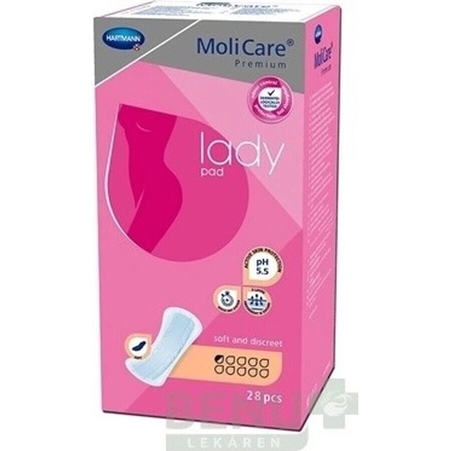 MoliCare Women's Premium 0.5 gouttes 1×28 pcs, serviettes pour incontinence