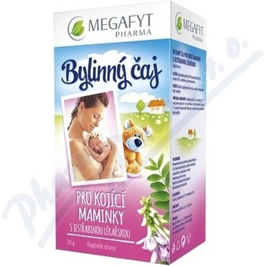 MEGAFYT Kruidenthee voor borstvoeding. 1×30 g (20×1,5 g), meidoornthee