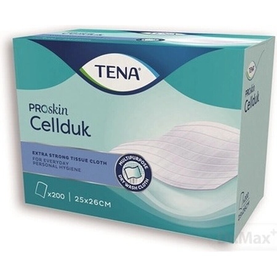 TENA Cellduk Wipes for incontinent people 1×200 pcs, 25×26 cm wipes