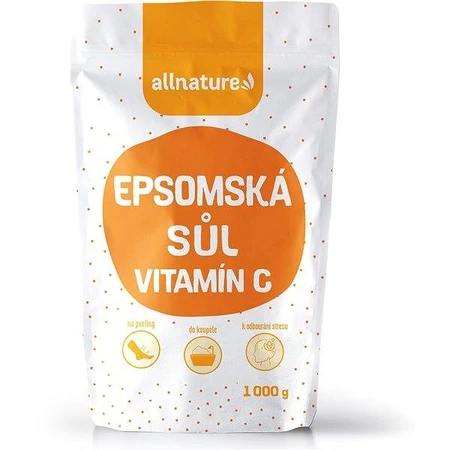 Allnature Sal Epsom Vitamina C 1000g 1×1000g