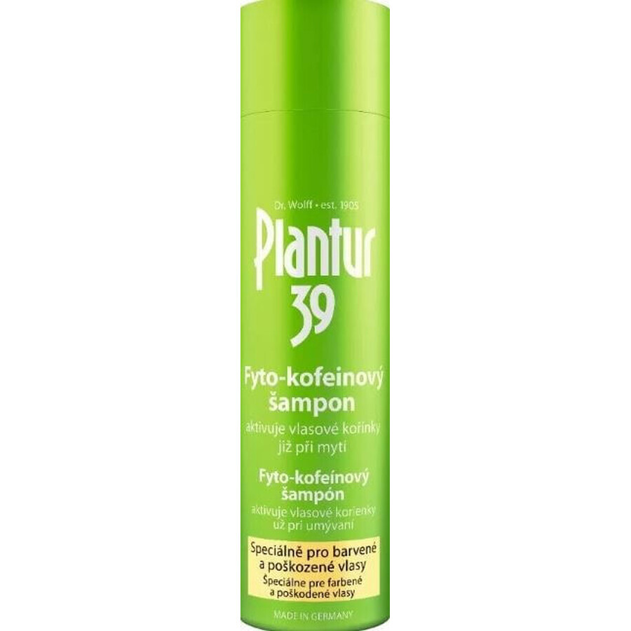 Plantur 39 Shampoo mit Phyto-Coffein für farbbehandeltes Haar 1×250 ml, Shampoo mit Coffein