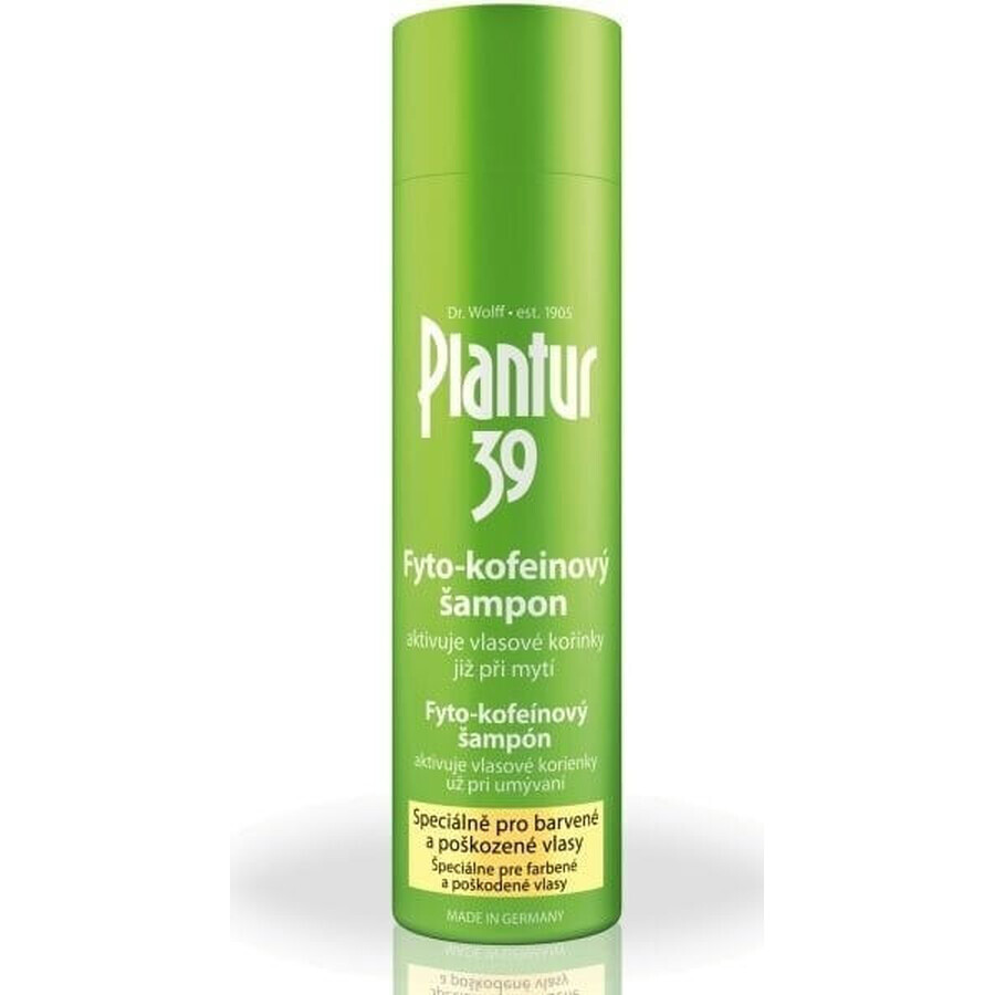 Plantur 39 Shampoo mit Phyto-Coffein für farbbehandeltes Haar 1×250 ml, Shampoo mit Coffein