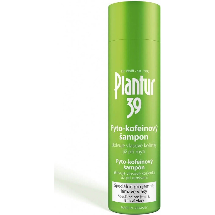 Plantur 39 Shampoo mit Phyto-Coffein für farbbehandeltes Haar 1×250 ml, Shampoo mit Coffein