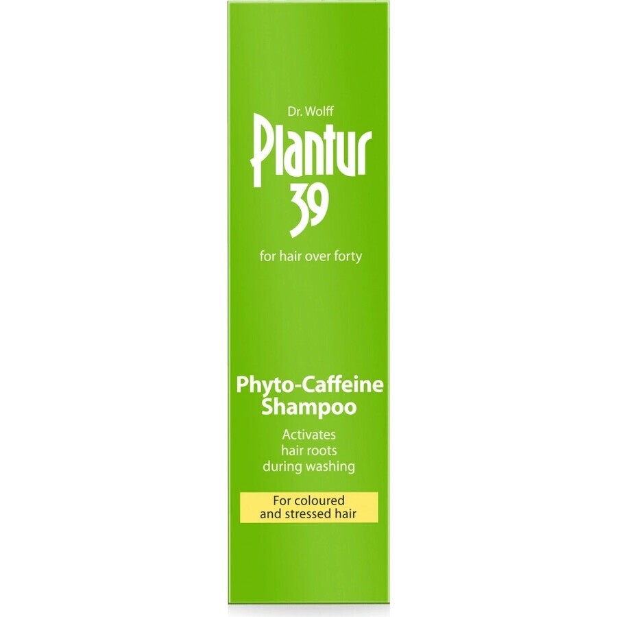 Plantur 39 Shampoo mit Phyto-Coffein für farbbehandeltes Haar 1×250 ml, Shampoo mit Coffein