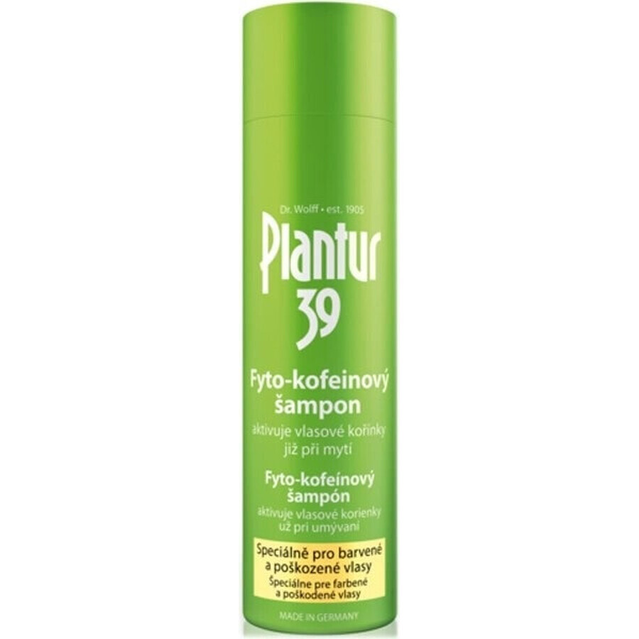 Plantur 39 Shampoo mit Phyto-Coffein für farbbehandeltes Haar 1×250 ml, Shampoo mit Coffein