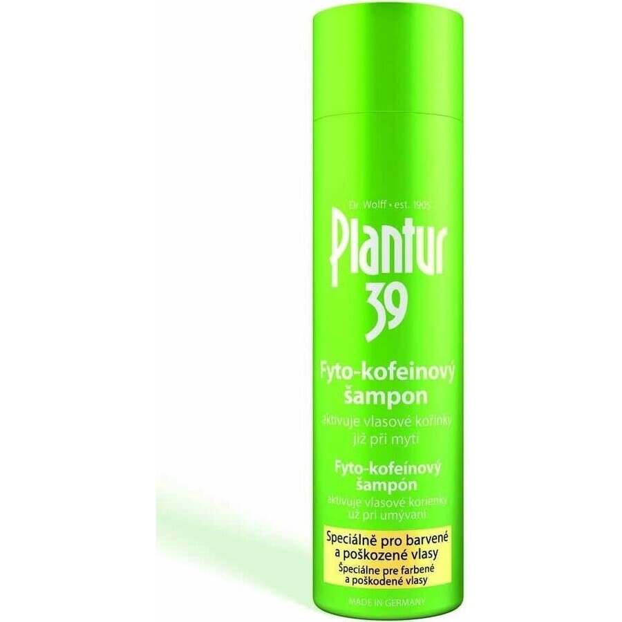 Plantur 39 Shampoo mit Phyto-Coffein für farbbehandeltes Haar 1×250 ml, Shampoo mit Coffein