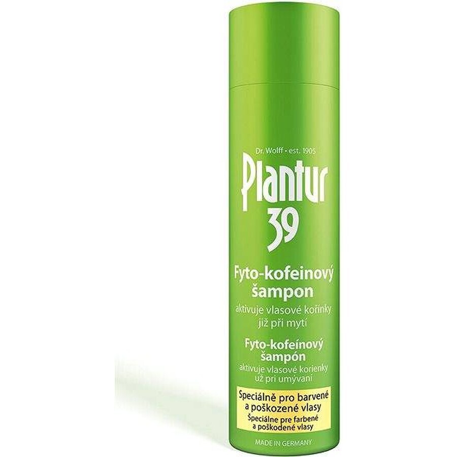 Plantur 39 Shampoo mit Phyto-Coffein für farbbehandeltes Haar 1×250 ml, Shampoo mit Coffein