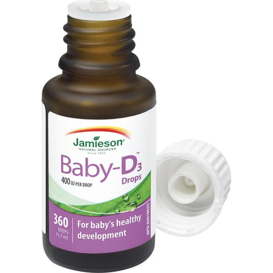 JAMIESON BABY-D3 VITAMIN D3 VITAMIN D3 400 IU CAPS 1×11,7 ml, Nahrungsergänzungsmittel