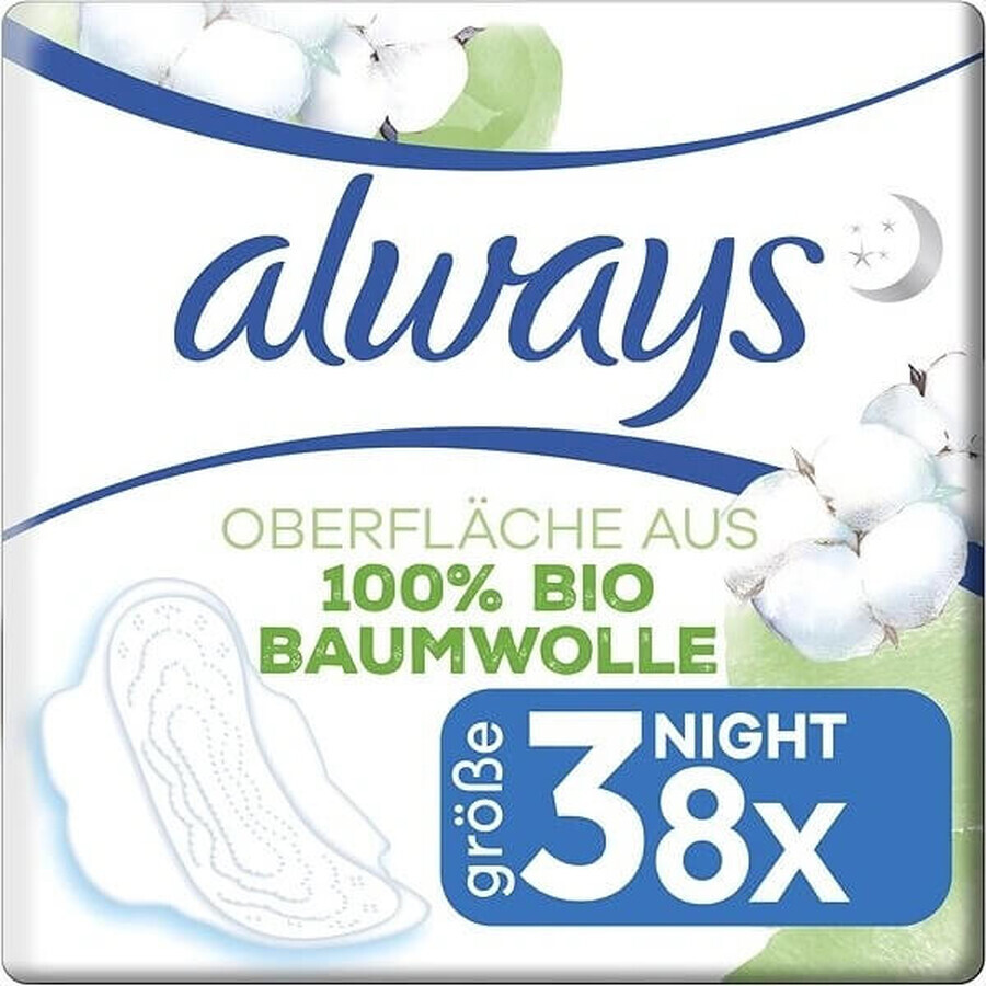 Always Cotton 8pcs 8pcs Night 1×8 pcs, pads