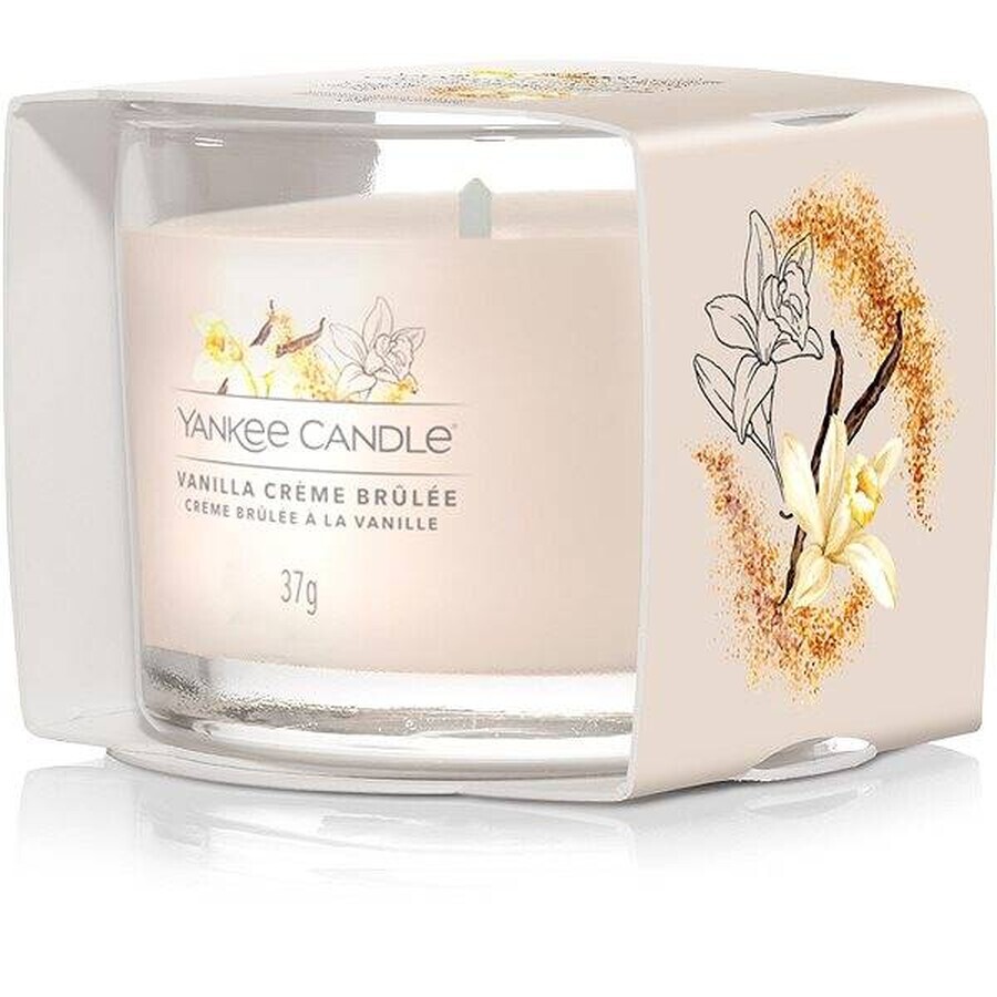 Yankee Candle - Vanilla Creme Brulee 1×37g Votivkerze im Glas, Duftkerze