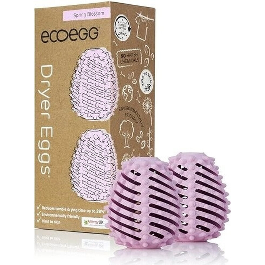 Ecoegg Cartuccia a uovo per asciugatrice fiori di primavera 1×4 pz, bacchette profumate di ricambio